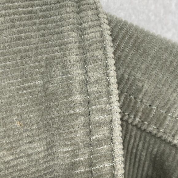 BLACK LABEL C'EST TOI Jacket Womens L Corduroy Trucker Button Front Stretch Gray - Picture 6 of 14
